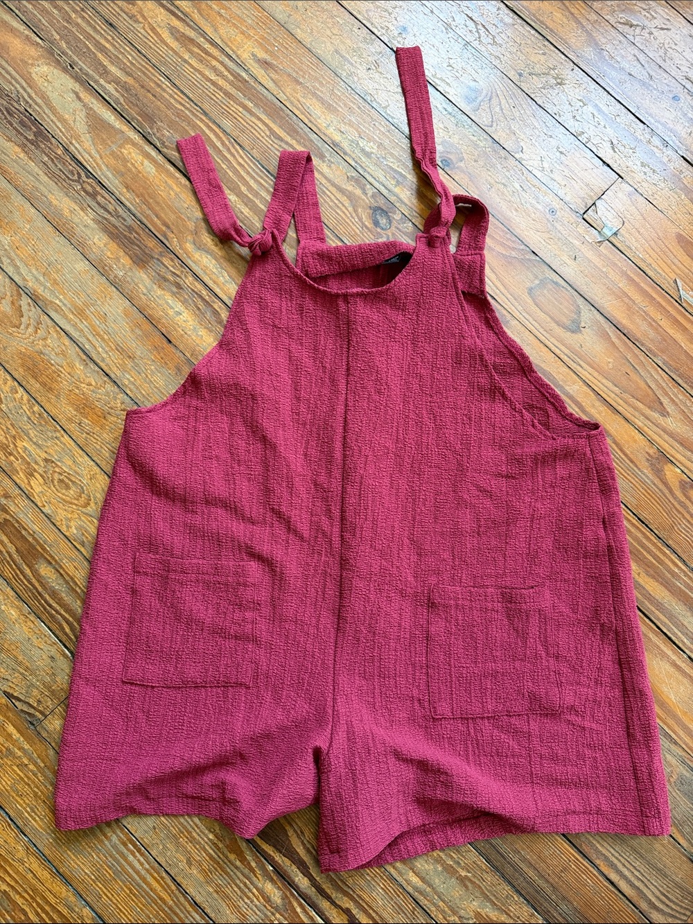 SHEIN Pink Crinkle Romper - 2XL